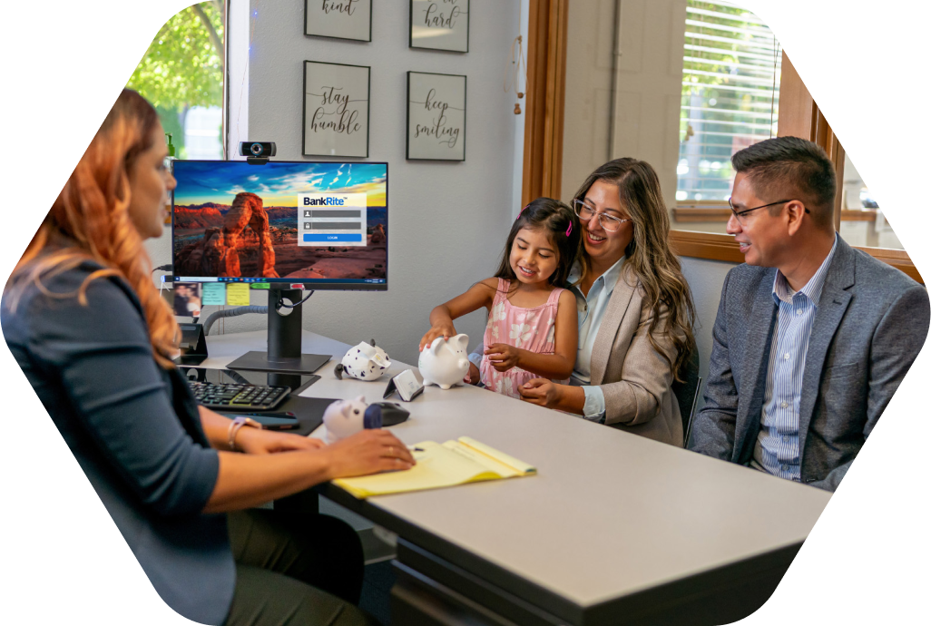 Family at community bank