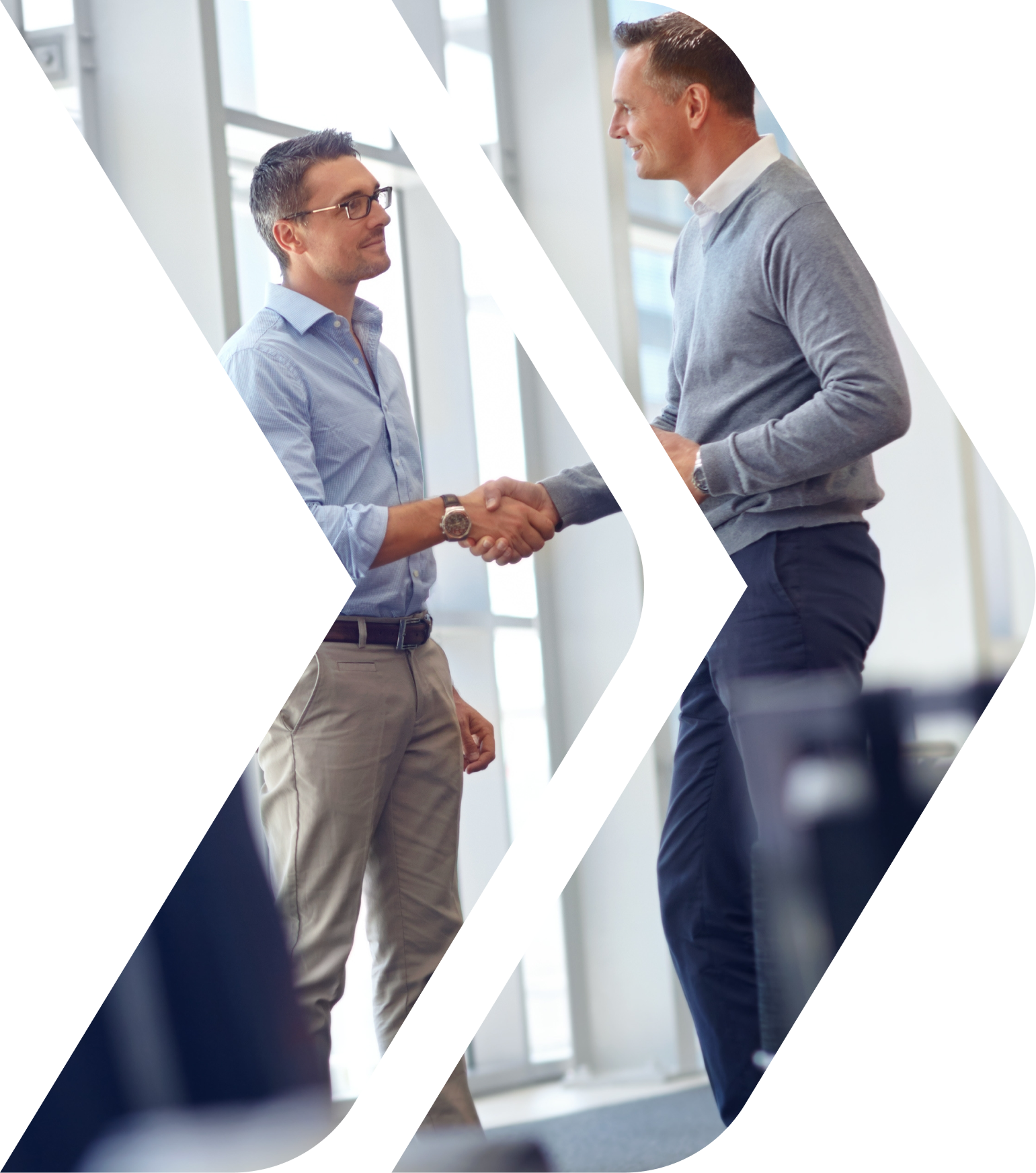 Business people shaking hands